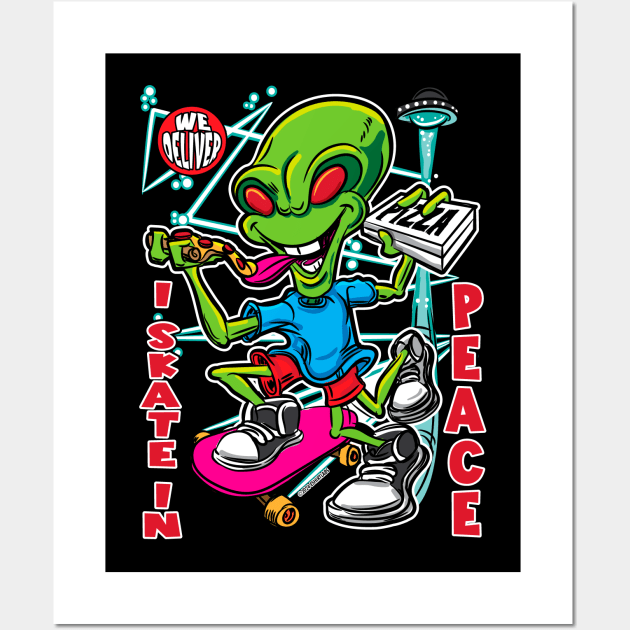 I Skate In Peace Wall Art by eShirtLabs